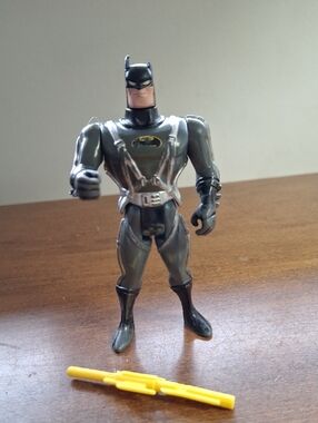 Batman Turbojet 1993  Action Figure in Dark Gray with Yellow Emblem